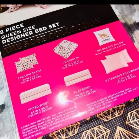 New Juicy Couture Camo 8 piece Comforter Set - Picture 11 of 11